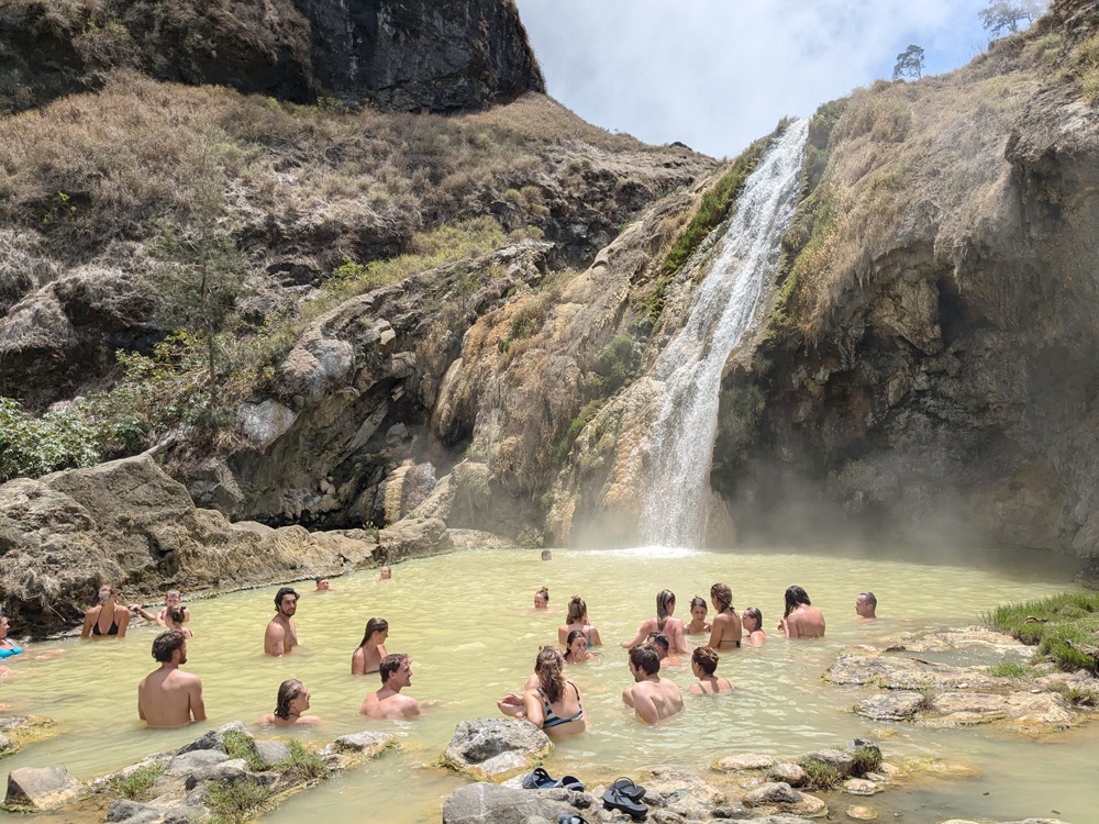 Segara Anak hot spring water